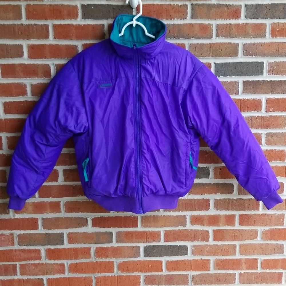 Vintage 90s Columbia Reversable Puffer Coat